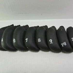Golf Club Rubberized Iron Covers For Irons 3,4,6,7,8,9,PW,SW DURABLE RUBBER